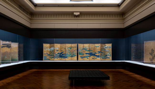 東京国立博物館 本館7室（屏風と襖絵）